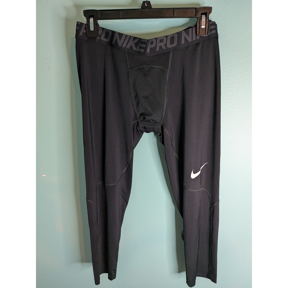Nike Pro Dri-FIT Compression Tights Mens 2XL Black Athletic Leggings Base Layer